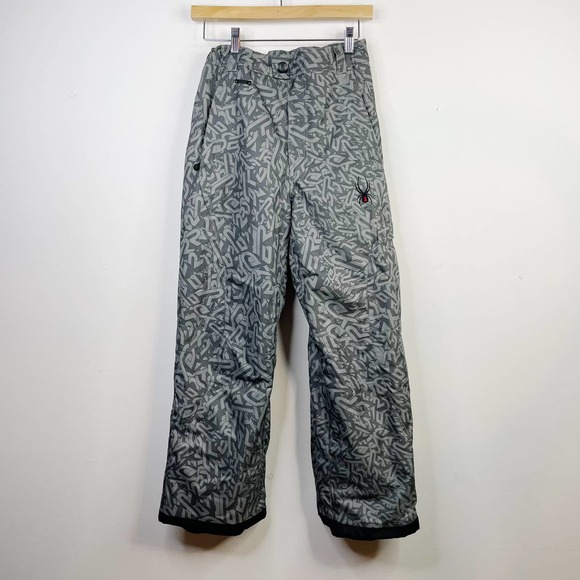 Spyder Bottoms Spyder Unisex Gray Adjustable Snow Ski Snowboard